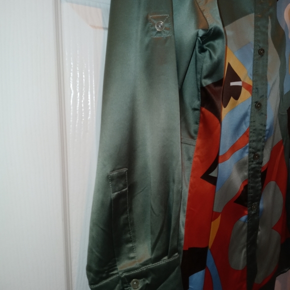 Very Vollbrach L Multicolored Silky Blouse - Picture 3 of 13